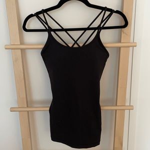 Lululemon black Everlux strappy tank